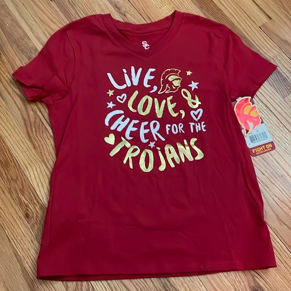 USC Trojans girls v-neck t-shirt - Picture 1 of 2